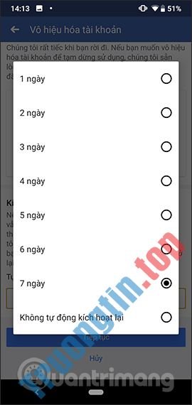 Hướng&nbsp;dẫn&nbsp;xóa&nbsp;Facebook&nbsp;tạm&nbsp;thời,&nbsp;vĩnh&nbsp;viễn&nbsp;trên&nbsp;Android