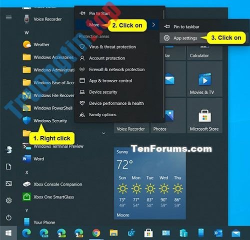 Cách&nbsp;reset&nbsp;ứng&nbsp;dụng&nbsp;Windows&nbsp;Security&nbsp;trong&nbsp;Windows&nbsp;10