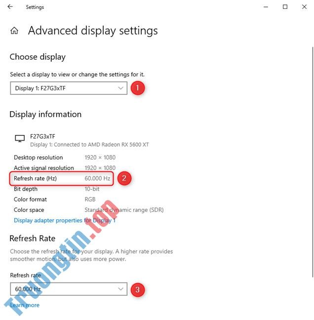 Tìm tốc độ refresh Windows 10 ở đâu? Làm thế nào để thay đổi tốc độ refresh Windows 10? 3 Tìm tốc độ refresh Windows 10 ở đâu? Làm thế nào để thay đổi tốc độ refresh Windows 10?