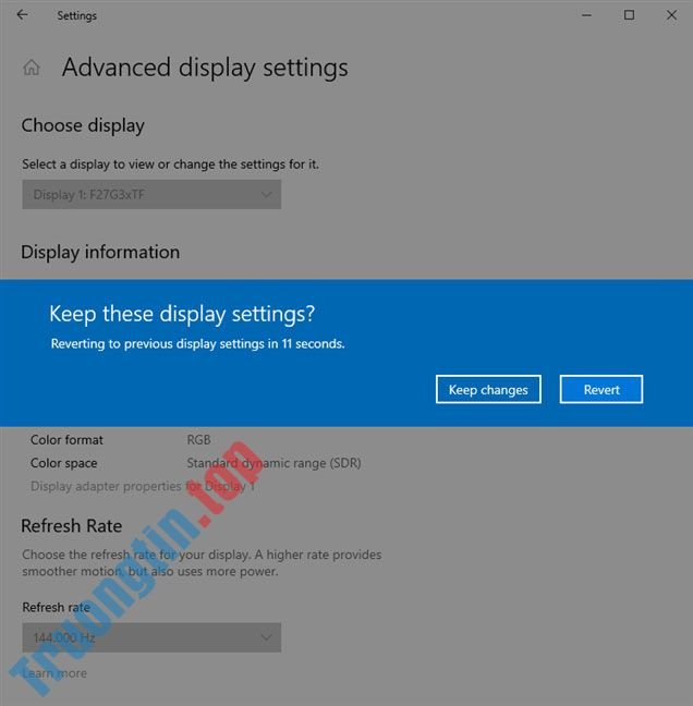 Tìm tốc độ refresh Windows 10 ở đâu? Làm thế nào để thay đổi tốc độ refresh Windows 10? 5 Tìm tốc độ refresh Windows 10 ở đâu? Làm thế nào để thay đổi tốc độ refresh Windows 10?