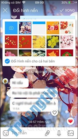 Cách&nbsp;đổi&nbsp;hình&nbsp;nền&nbsp;chat&nbsp;trên&nbsp;Zalo