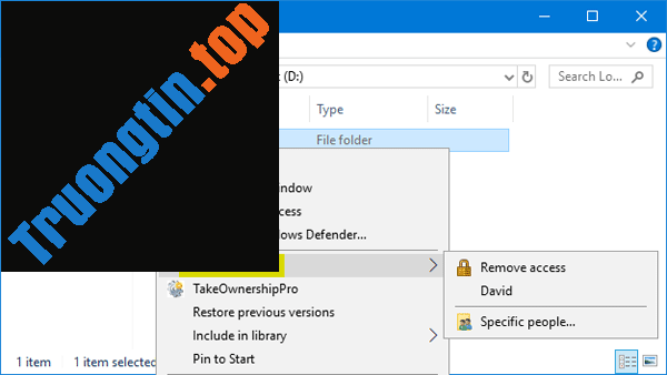 Cách&nbsp;loại&nbsp;bỏ&nbsp;menu&nbsp;ngữ&nbsp;cảnh&nbsp;“Give&nbsp;access&nbsp;to”&nbsp;trên&nbsp;Windows&nbsp;10