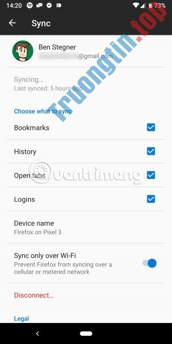 Cách&nbsp;đồng&nbsp;bộ&nbsp;dữ&nbsp;liệu&nbsp;trên&nbsp;Firefox