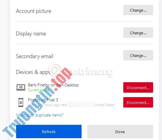 Cách&nbsp;đồng&nbsp;bộ&nbsp;dữ&nbsp;liệu&nbsp;trên&nbsp;Firefox