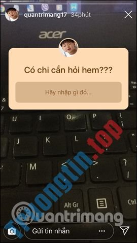 Cách&nbsp;đăng&nbsp;câu&nbsp;hỏi&nbsp;lên&nbsp;Story&nbsp;Instagram