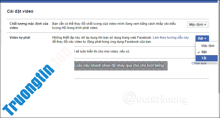 Cách&nbsp;tắt&nbsp;tự&nbsp;động&nbsp;phát&nbsp;video&nbsp;Facebook