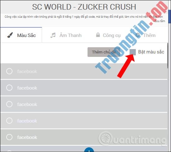 Cách&nbsp;tùy&nbsp;biến&nbsp;giao&nbsp;diện&nbsp;Facebook&nbsp;bằng&nbsp;SC&nbsp;World
