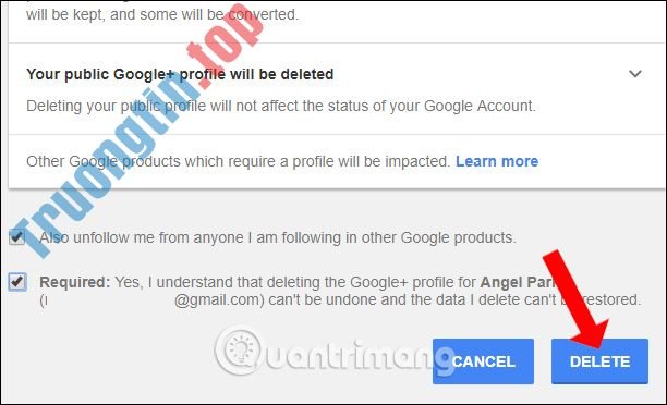 Cách&nbsp;xóa&nbsp;tài&nbsp;khoản&nbsp;Google+&nbsp;vẫn&nbsp;giữ&nbsp;tài&nbsp;khoản&nbsp;Gmail