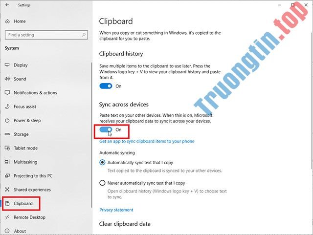 Cách xóa clipboard trên Windows 10