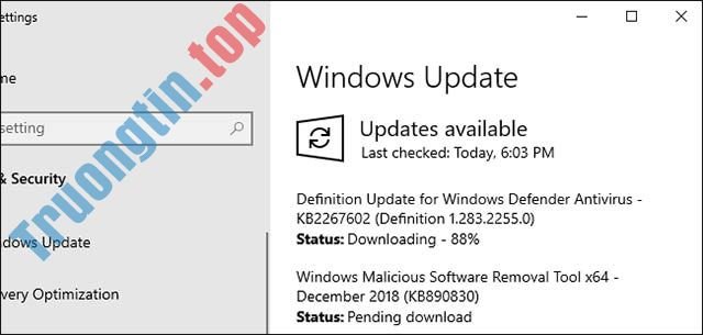 Cách tạm dừng cập nhật trên Windows 10 Home