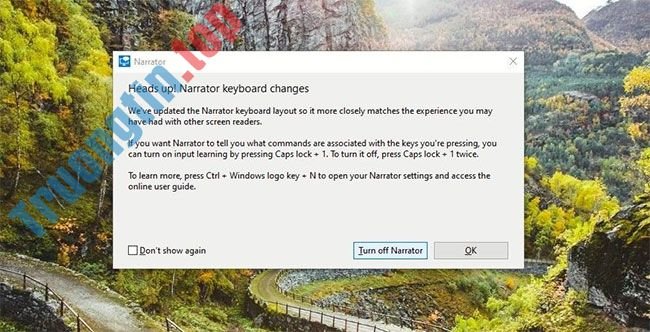 Cách&nbsp;vô&nbsp;hiệu&nbsp;hóa&nbsp;Narrator&nbsp;trên&nbsp;Windows&nbsp;10/11
