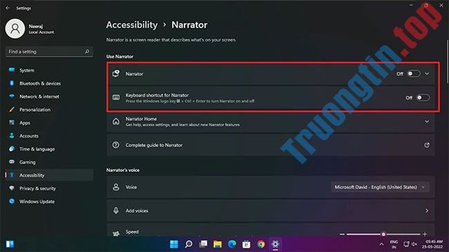 Cách&nbsp;vô&nbsp;hiệu&nbsp;hóa&nbsp;Narrator&nbsp;trên&nbsp;Windows&nbsp;10/11
