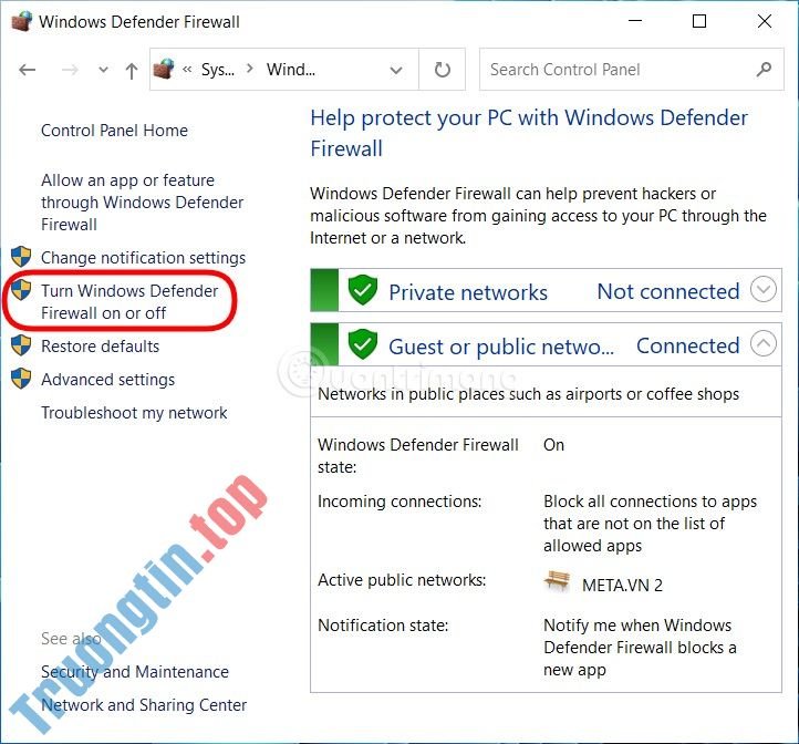 3&nbsp;cách&nbsp;tắt&nbsp;tường&nbsp;lửa&nbsp;Windows&nbsp;10