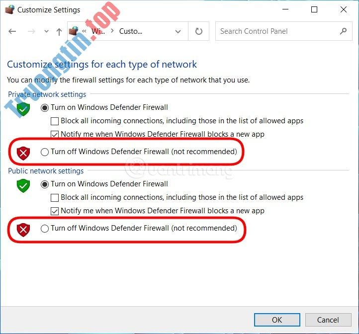 3&nbsp;cách&nbsp;tắt&nbsp;tường&nbsp;lửa&nbsp;Windows&nbsp;10