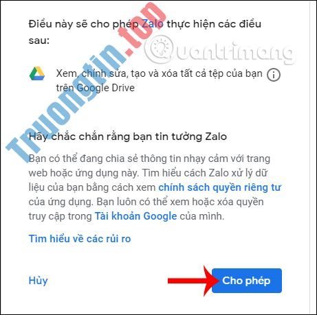Cách&nbsp;gửi&nbsp;file&nbsp;từ&nbsp;Google&nbsp;Drive&nbsp;trên&nbsp;Zalo&nbsp;PC