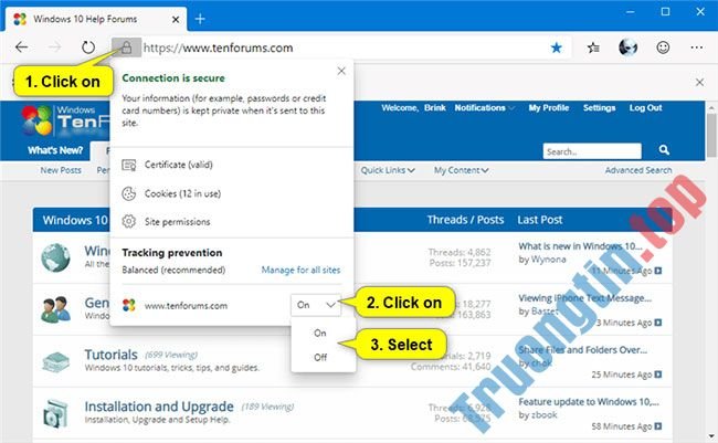 Thêm&nbsp;và&nbsp;xóa&nbsp;ngoại&nbsp;lệ&nbsp;trong&nbsp;Tracking&nbsp;Prevention&nbsp;trên&nbsp;Microsoft&nbsp;Edge&nbsp;Chromium