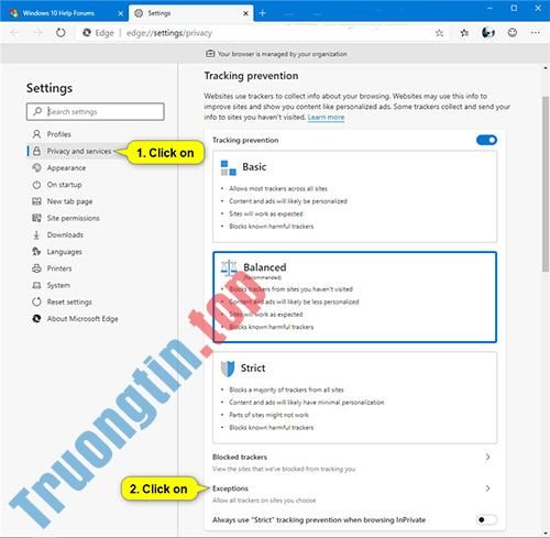 Thêm&nbsp;và&nbsp;xóa&nbsp;ngoại&nbsp;lệ&nbsp;trong&nbsp;Tracking&nbsp;Prevention&nbsp;trên&nbsp;Microsoft&nbsp;Edge&nbsp;Chromium