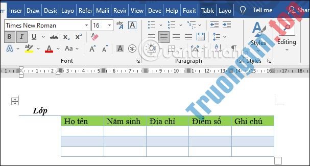 Cách&nbsp;tạo&nbsp;khoảng&nbsp;cách&nbsp;các&nbsp;ô&nbsp;trong&nbsp;bảng&nbsp;Word