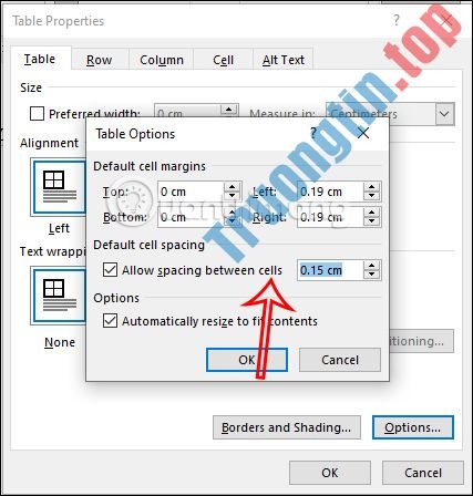 Cách&nbsp;tạo&nbsp;khoảng&nbsp;cách&nbsp;các&nbsp;ô&nbsp;trong&nbsp;bảng&nbsp;Word