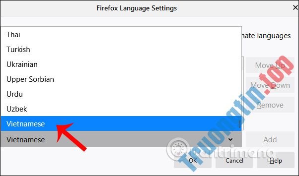 Cách&nbsp;đổi&nbsp;Firefox&nbsp;sang&nbsp;tiếng&nbsp;Việt