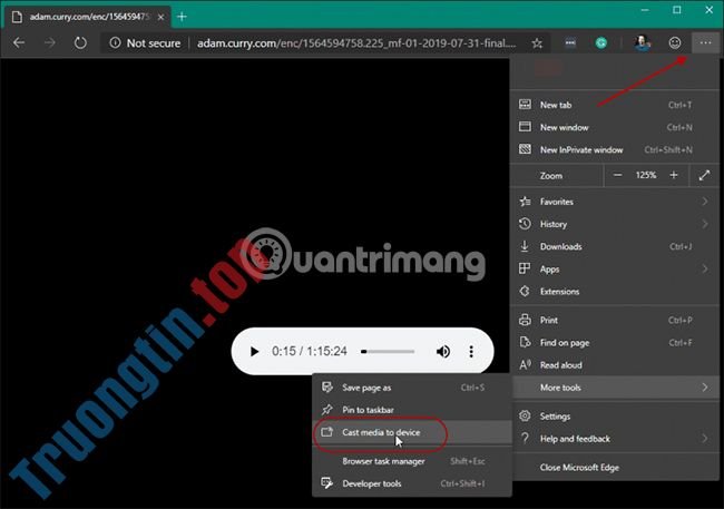Cách&nbsp;truyền&nbsp;media&nbsp;từ&nbsp;Microsoft&nbsp;Edge&nbsp;sang&nbsp;Google&nbsp;Chromecast