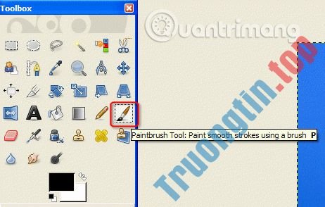 Cách&nbsp;sử&nbsp;dụng&nbsp;Paintbrush&nbsp;trong&nbsp;GIMP