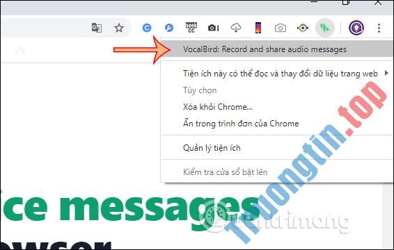 Cách&nbsp;dùng&nbsp;VocalBird&nbsp;gửi&nbsp;tin&nbsp;nhắn&nbsp;âm&nbsp;thanh&nbsp;trên&nbsp;Chrome