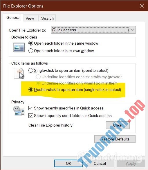 Cách&nbsp;ngăn&nbsp;chuột&nbsp;tự&nbsp;động&nbsp;nhấp&nbsp;hoặc&nbsp;chọn&nbsp;khi&nbsp;bạn&nbsp;di&nbsp;chuyển&nbsp;con&nbsp;trỏ&nbsp;trong&nbsp;Windows&nbsp;10