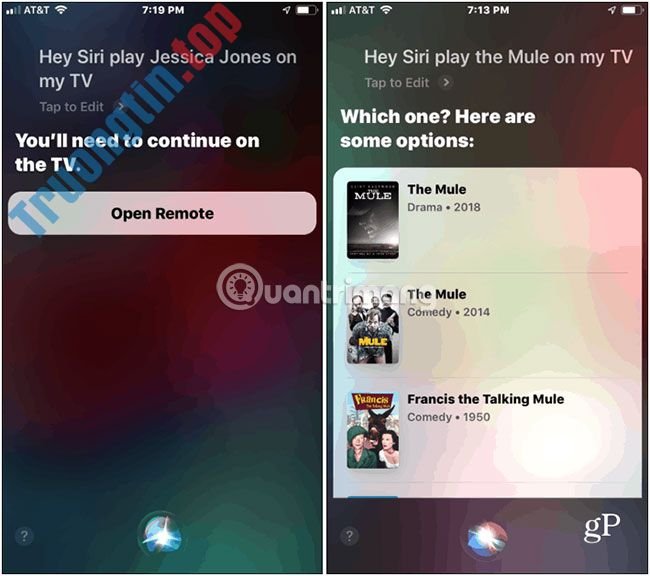 Cách sử dụng Siri trên iPhone để phát video trên Apple TV