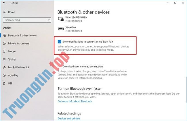 Cách&nbsp;bật&nbsp;tính&nbsp;năng&nbsp;Swift&nbsp;Pair&nbsp;trên&nbsp;Windows&nbsp;10