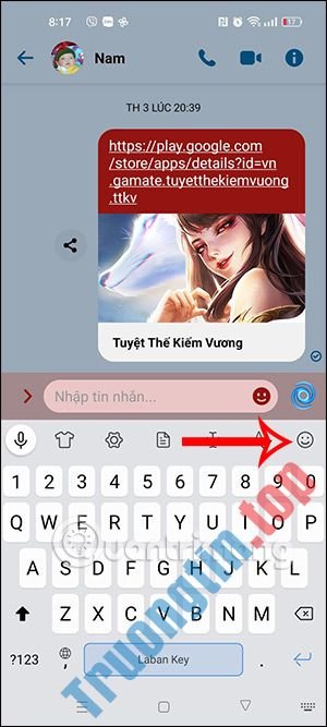 Cách&nbsp;dùng&nbsp;sticker&nbsp;Zalo&nbsp;trên&nbsp;Messenger