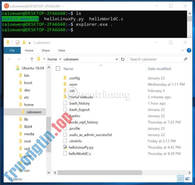 Cách&nbsp;truy&nbsp;cập&nbsp;file&nbsp;Linux&nbsp;trên&nbsp;Windows&nbsp;10