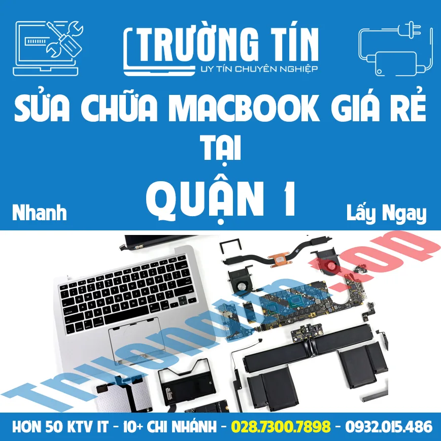 Sửa chữa macbook tại quận 1