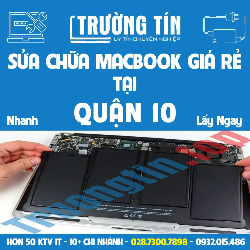 Sửa chữa macbook tại quận 10