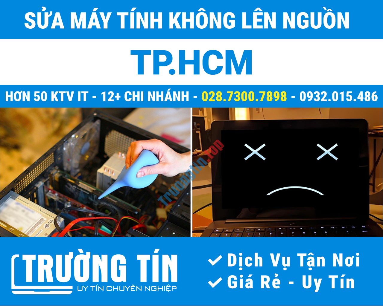 Địa Chỉ Sửa Máy Tính Không Lên Nguồn TPHCM