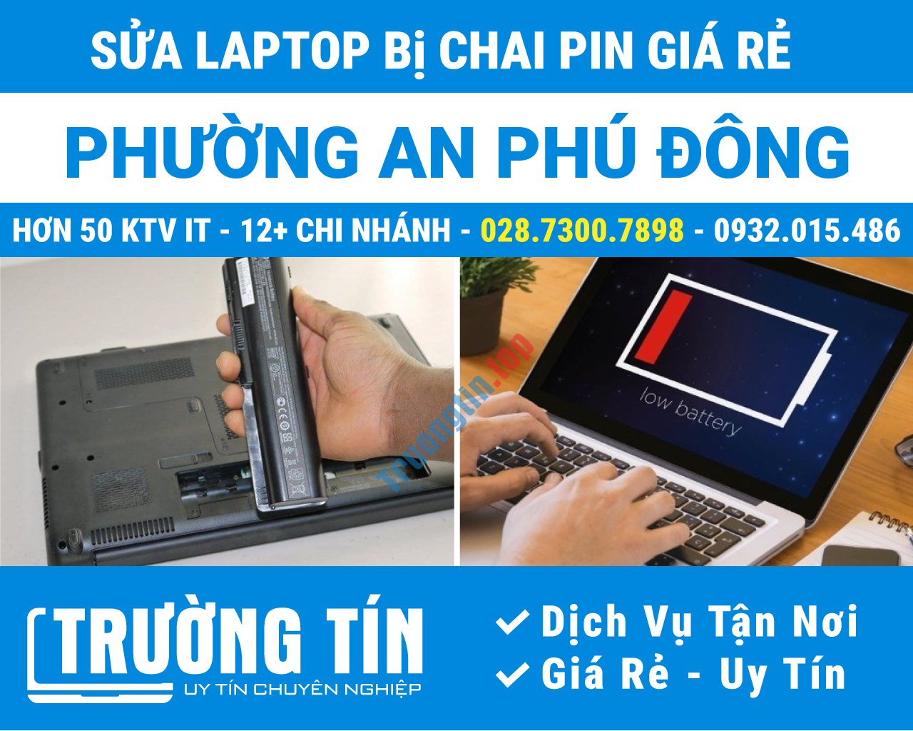 Sửa Laptop Chai Pin Ở Phường An Phú Đông - Quận 12 Cũ | Tận Nơi