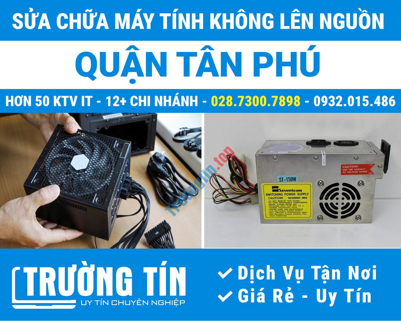 Địa Chỉ Sửa Máy Tính Không Lên Nguồn Tại Tân Phú Uy Tín