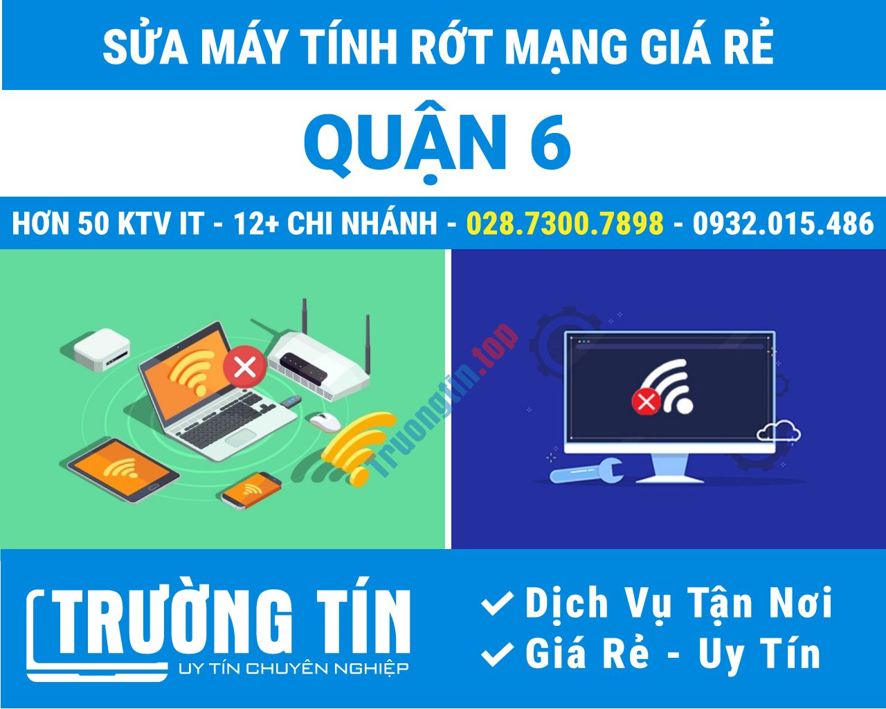 Địa Chỉ Sửa Máy Tính Rớt Mạng Quận 6 Lấy Ngay