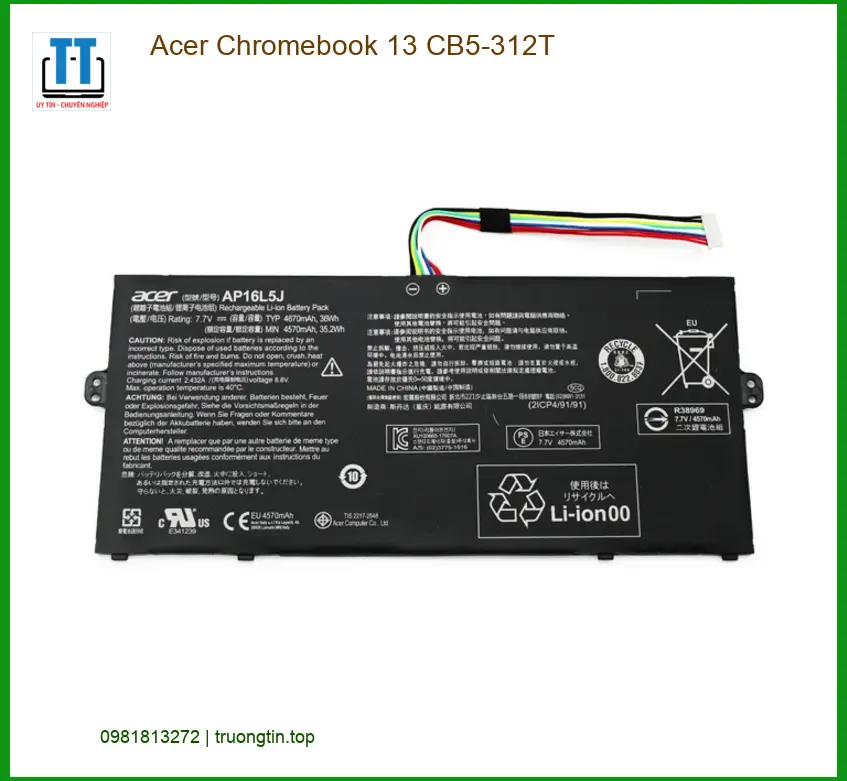 Pin Laptop ACER Acer Chromebook 13 CB5-312T - Thay Pin Laptop Lấy Liền Gần Đây