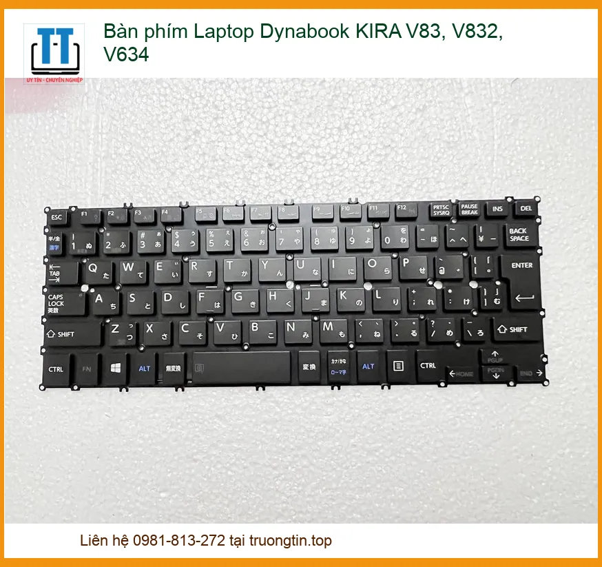 Bàn phím Laptop Dynabook KIRA V83, V832, V634 - Nâng tầm trải nghiệm chiến game và làm việc chuyên nghiệp