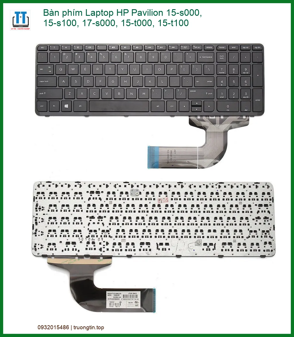 Bàn phím HP Pavilion 15-s000 15-s100 17-s000 - Địa chỉ thay lấy ngay TPHCM