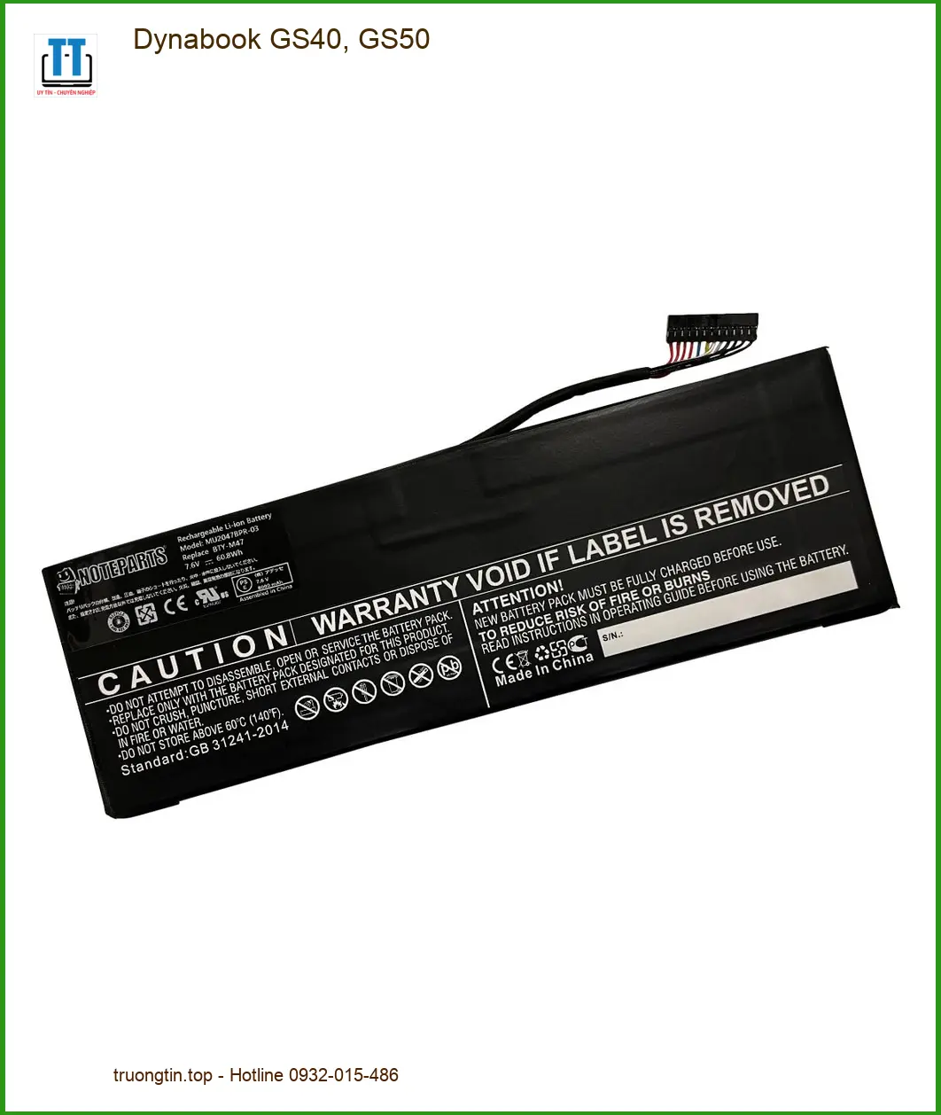 Pin Laptop Dynabook GS40, GS50 - Thay Lấy Liền Giá Rẻ Tại TPHCM