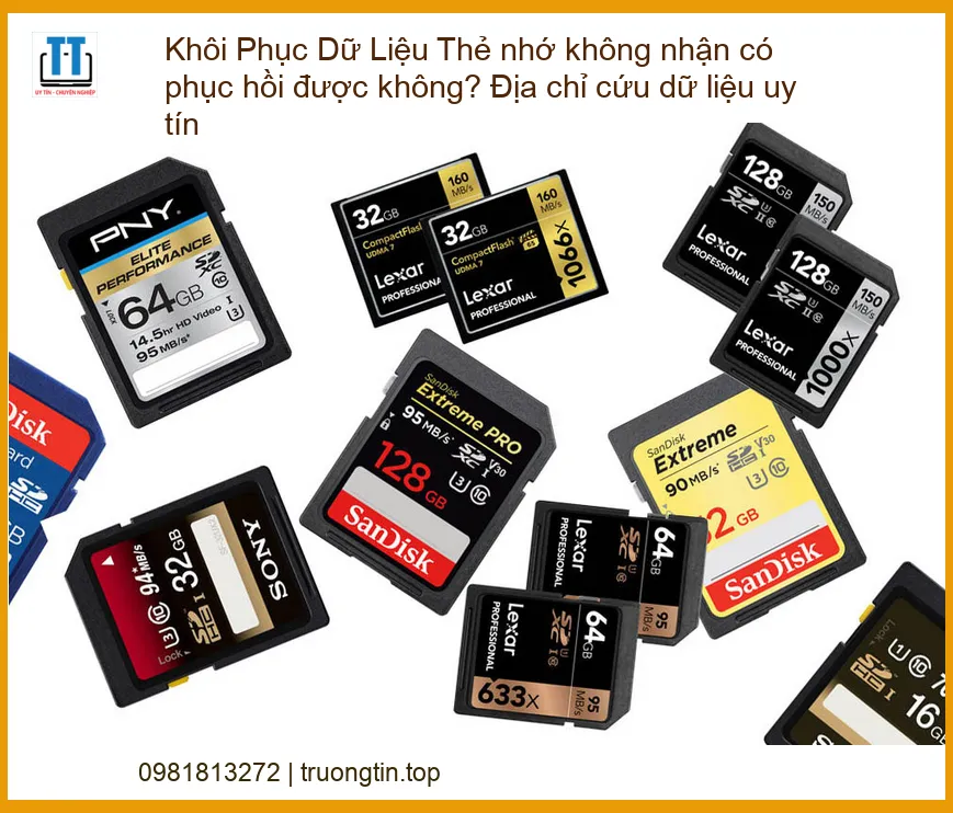 Khôi Phục Dữ Liệu Thẻ nhớ không nhận có phục hồi được không? – Địa chỉ cứu dữ liệu uy tín