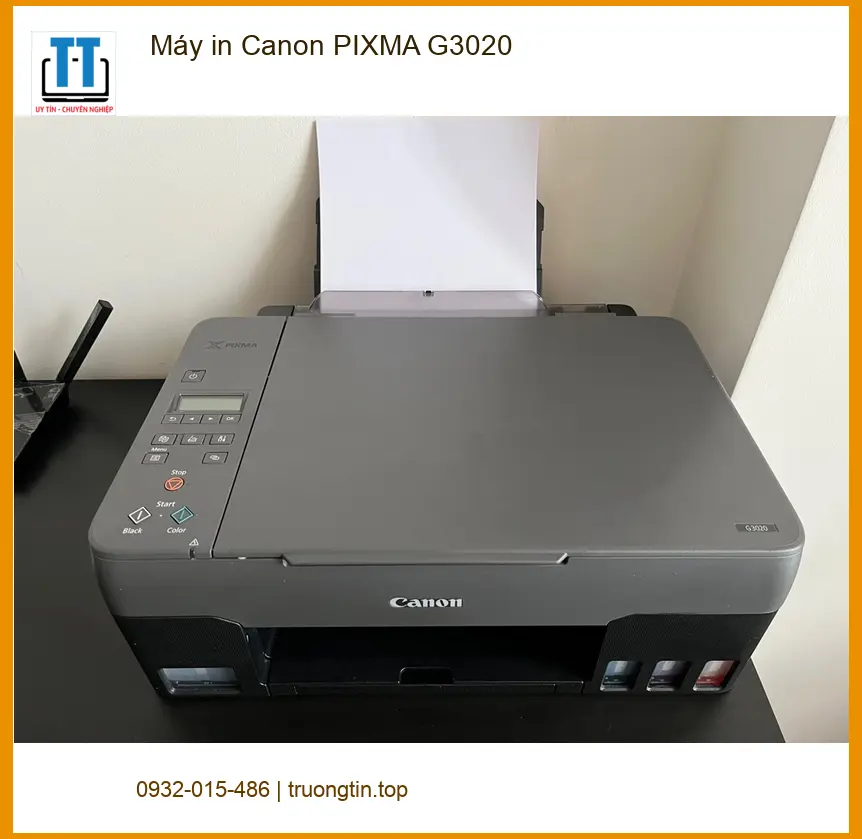 Máy in Canon PIXMA G3020 - Thay mực in tận nơi TPHCM | Giá rẻ, giao nhanh