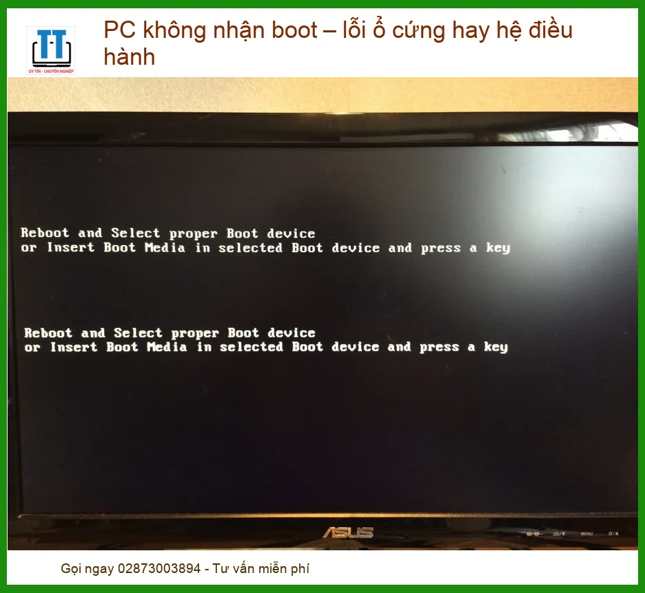 PC không nhận boot – Lỗi ổ cứng hay hệ điều hành? Giải mã và Khắc phục Tận gốc!