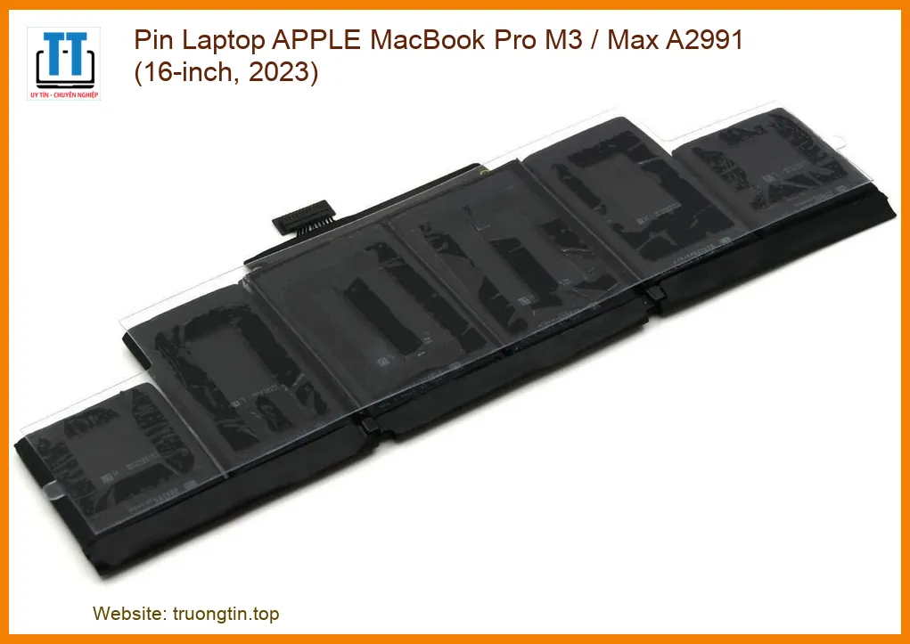 Pin Laptop APPLE MacBook Pro M3 / Max A2991 (16-inch, 2023) - Thay Pin Chính Hãng, Lấy Liền Tại TP.HCM