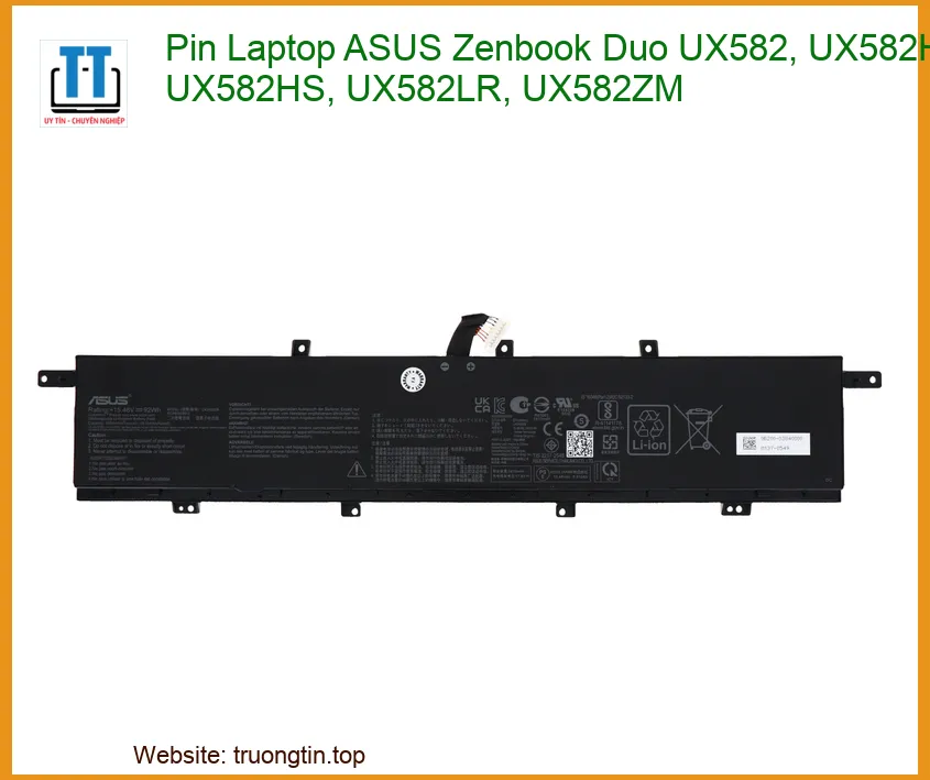 Pin Laptop ASUS Zenbook Duo UX582, UX582HM, UX582HS, UX582LR, UX582ZM - Thay Pin Chính Hãng, Nâng Tầm Trải Nghiệm