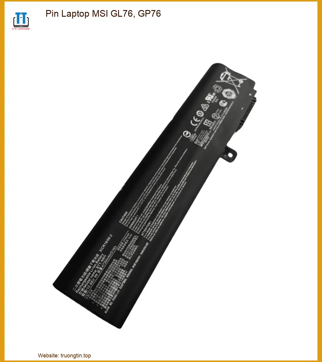 Pin Laptop MSI GL76, GP76 - Dịch Vụ Thay Lấy Ngay Giá Tốt