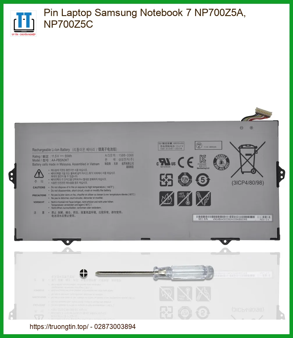 Pin Laptop Samsung Notebook 7 NP700Z5A, NP700Z5C