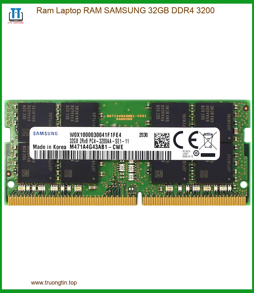 Ram Laptop Samsung 32GB DDR4 3200 - Dịch vụ nâng cấp lấy ngay TPHCM